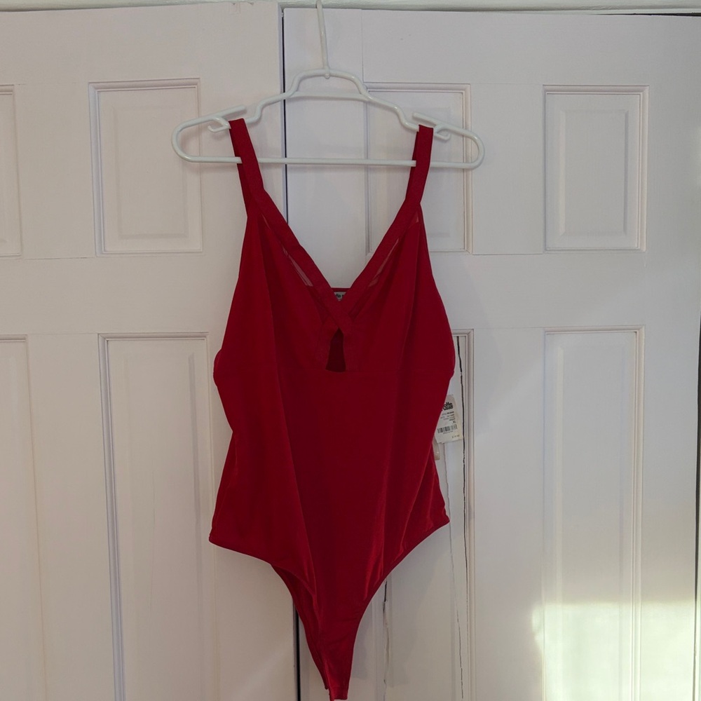 Charlotte Russe Red Bodysuit
